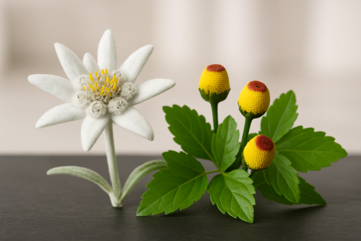 Edelweiss, Parakresse und Jiaogulan